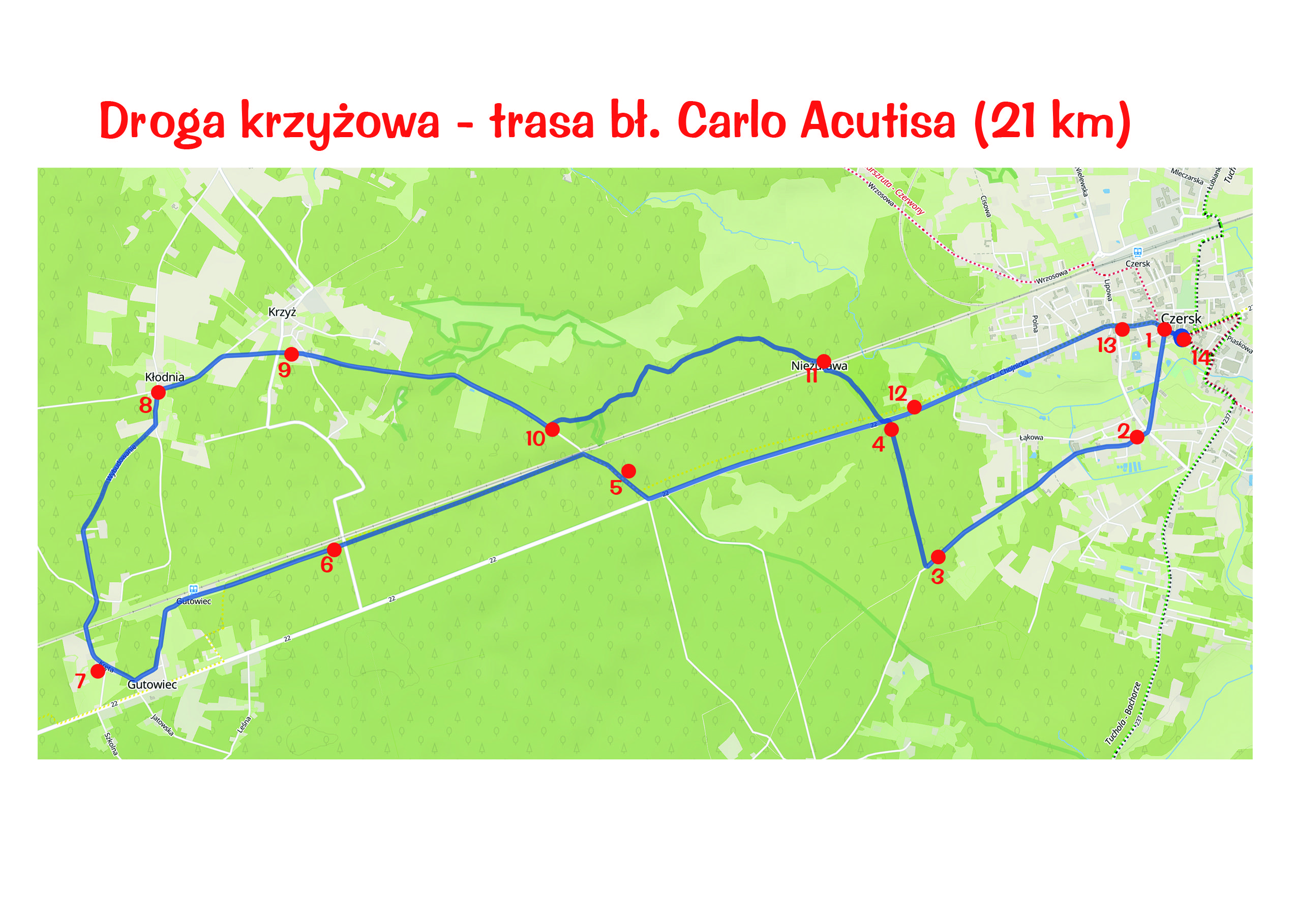 Mapa Drogi Krzyżowej